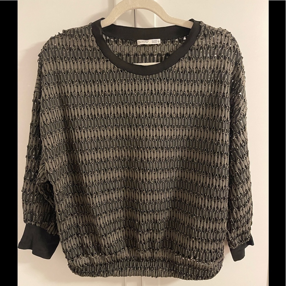 ZARA Textured Blouse